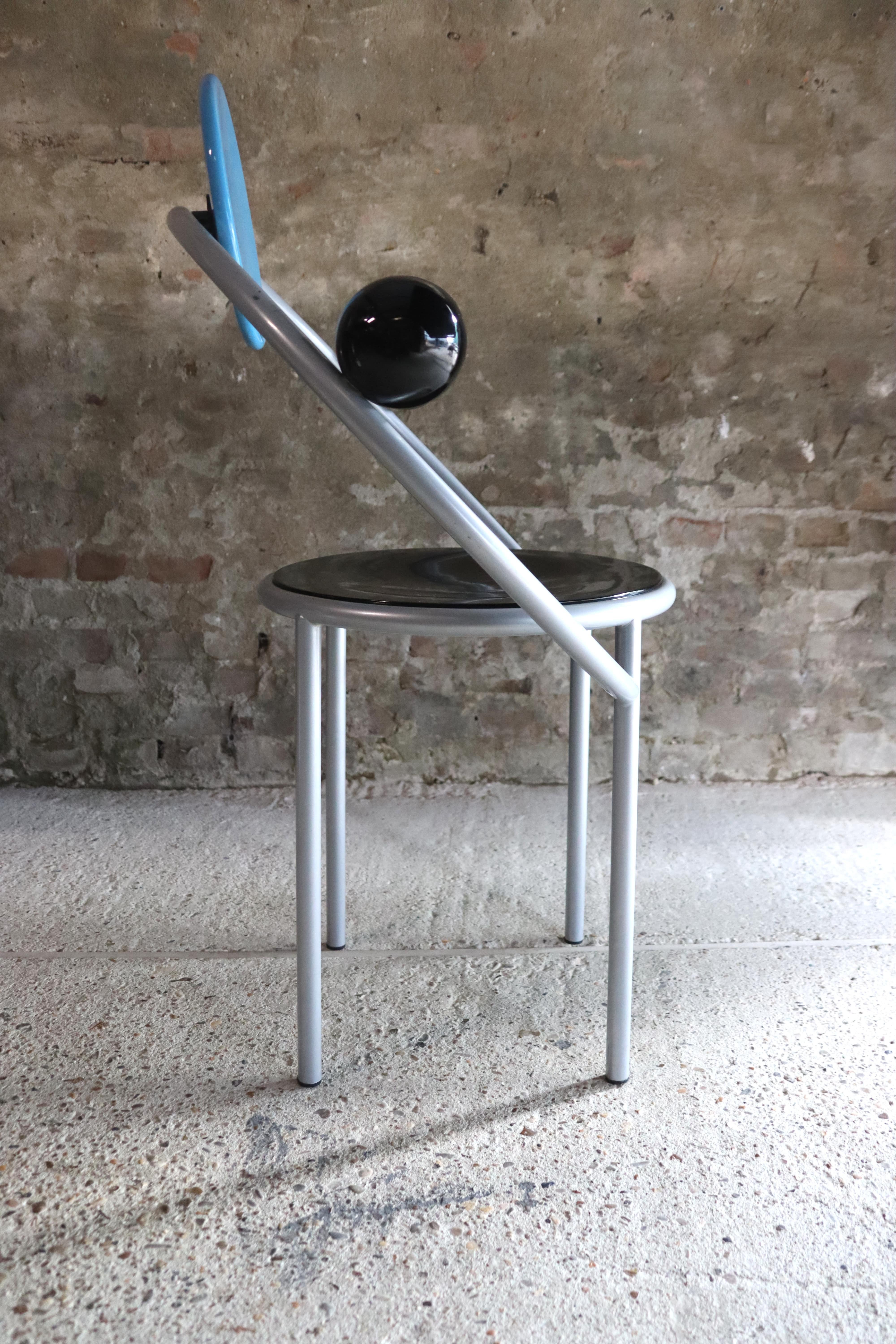 Memphis Milano, First Chair, Michele de Lucchi, 1983 In Good Condition In NIEUWKUIJK, NB