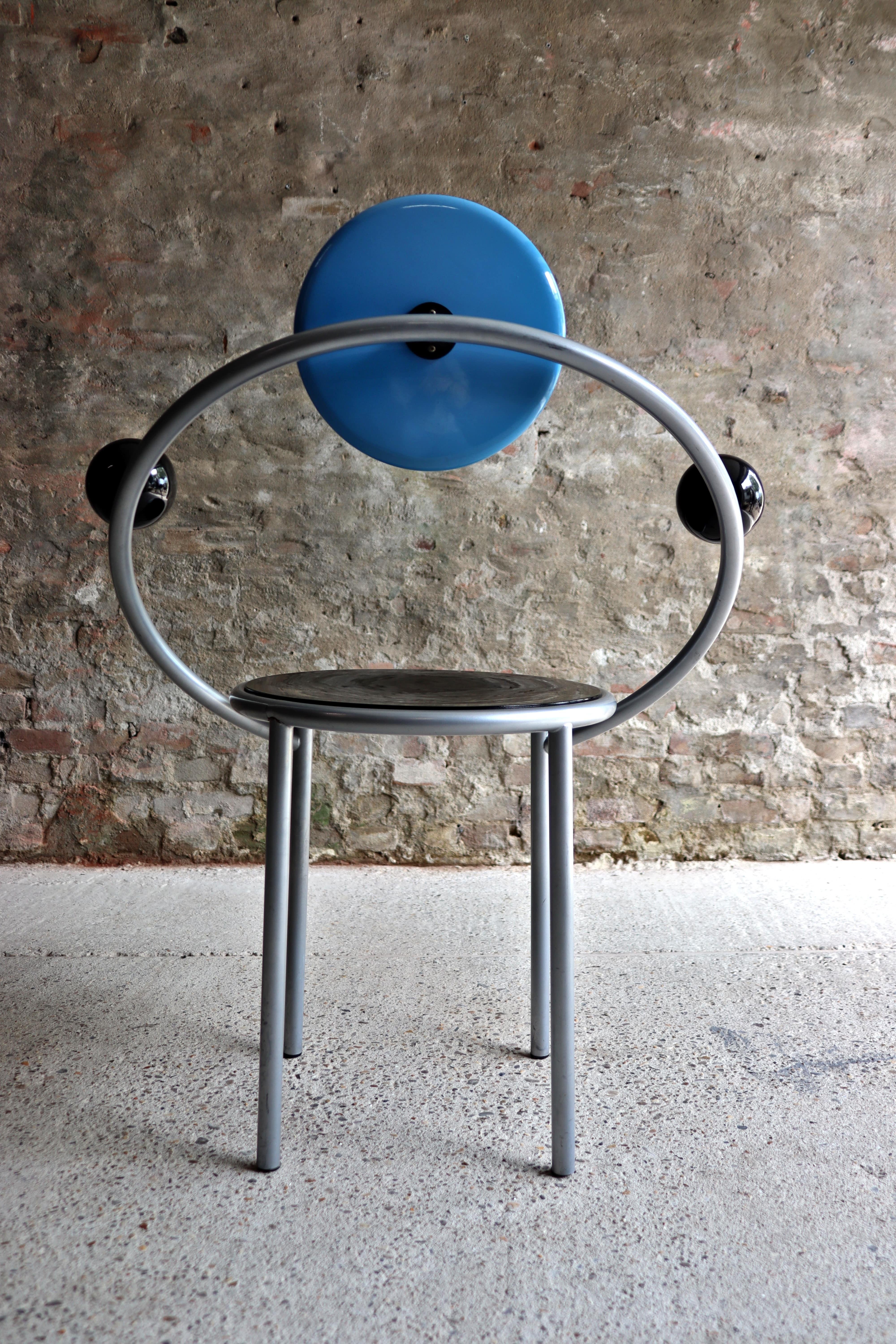 Aluminum Memphis Milano – First Chair – Michele de Lucchi – 1983 For Sale