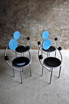 Memphis Milano, First Chair, Set of 4, Michele De Lucchi, 1983