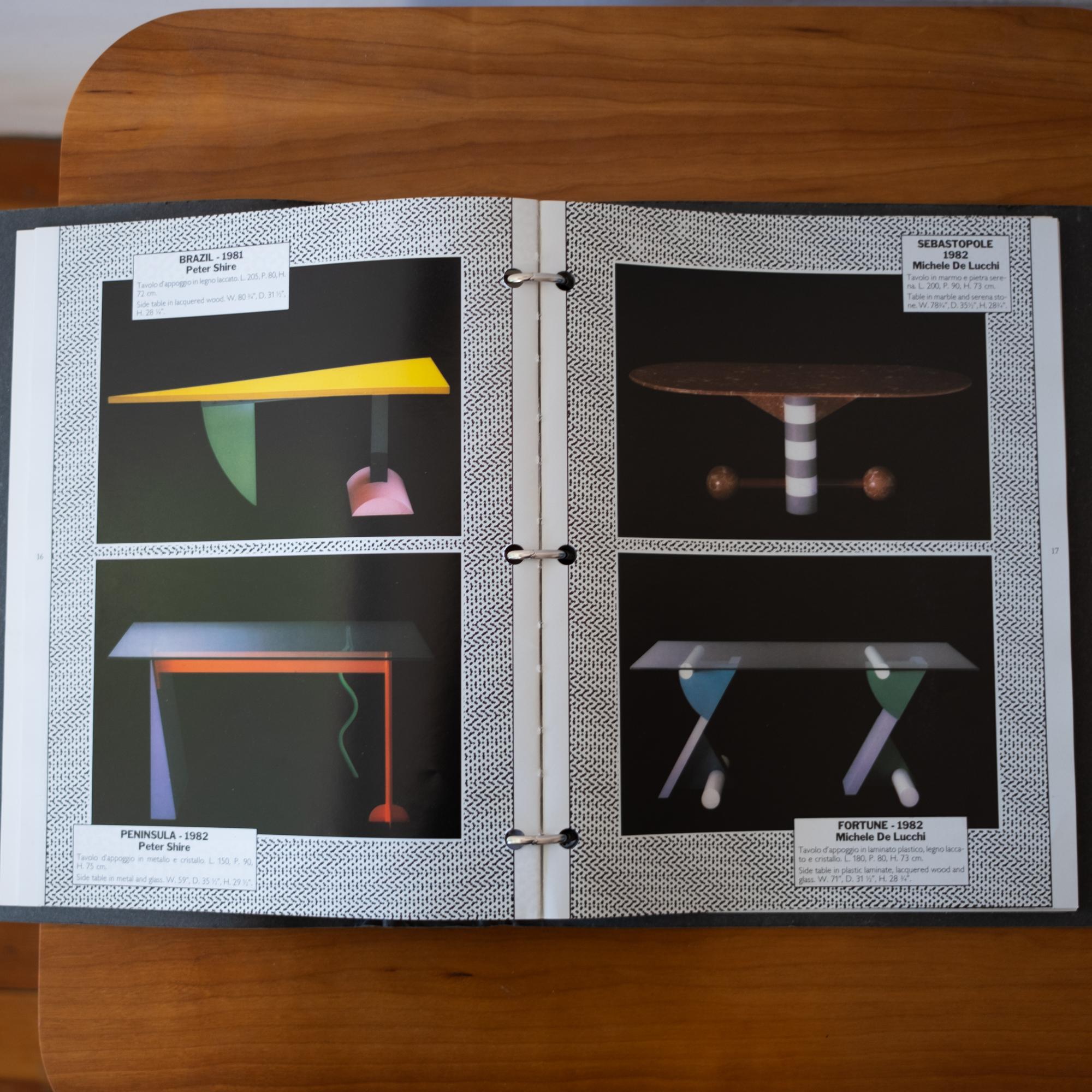 Late 20th Century Memphis Milano Postmodern Catalogue, 1980s For Sale