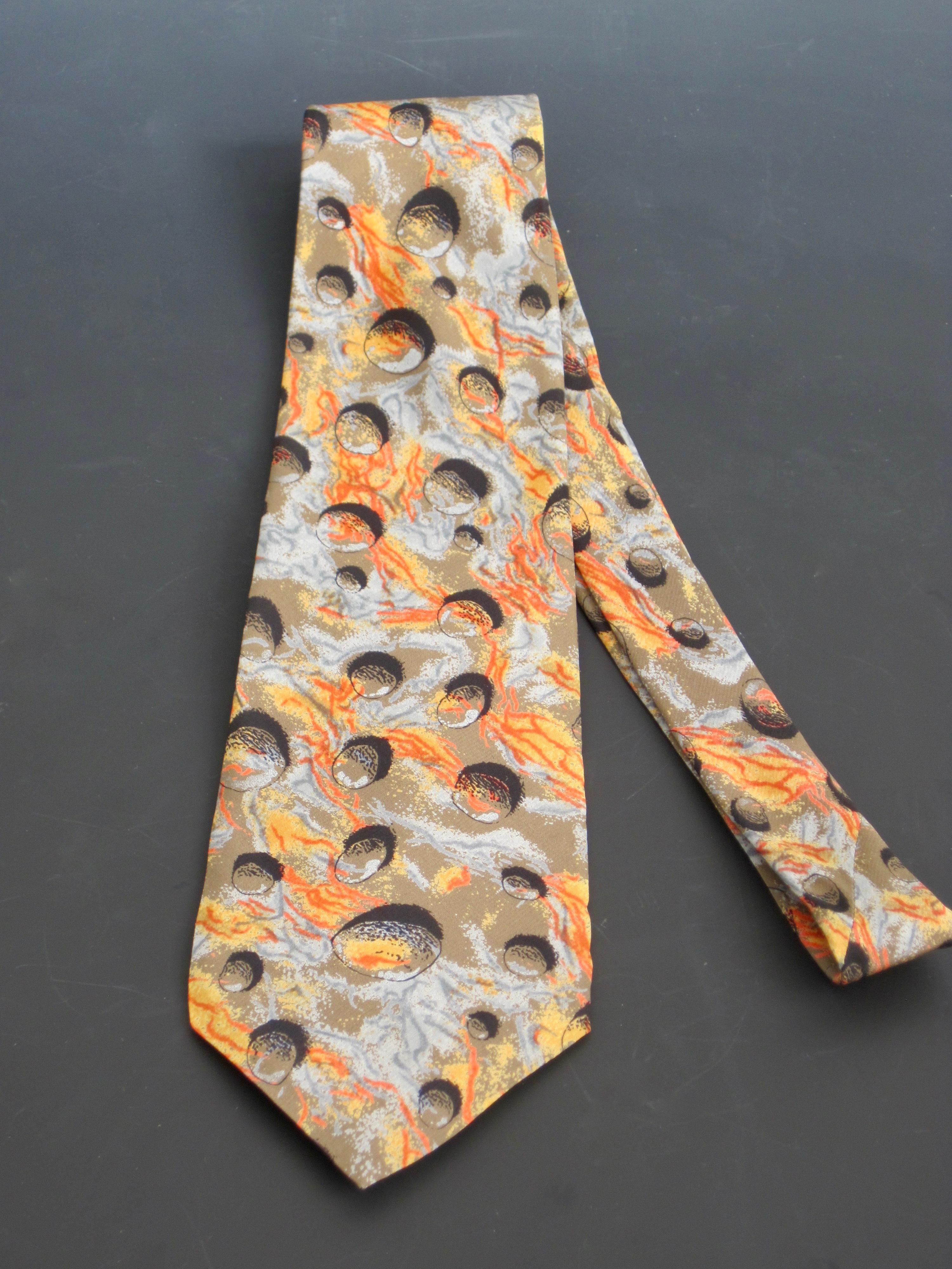 Italian Memphis Milano Postmodern Silk Necktie by Andrea Branzi For Sale