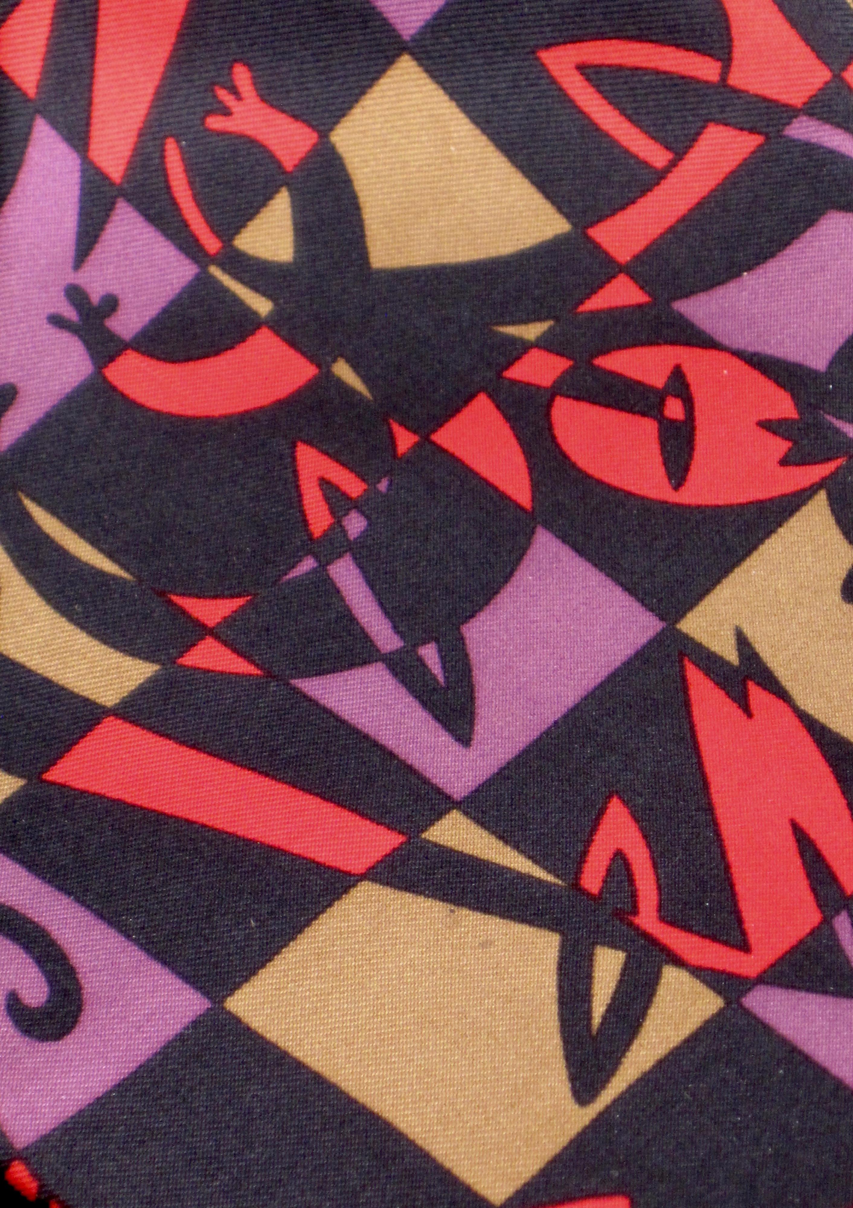 Late 20th Century Memphis Milano Postmodern Silk Necktie by Massimo Giacon For Sale