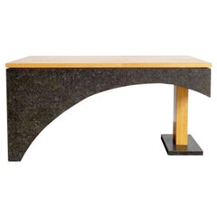 Memphis Modern Wood and Laminate Rectangular Coffee Table