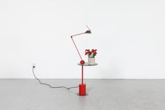 Memphis 'Piccolo' Side Table with Articulated Lamp by Edward Geluk for Arco