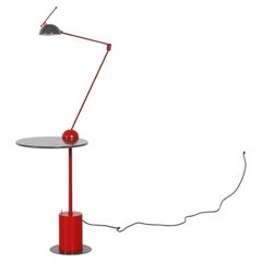 Memphis 'Piccolo' Side Table with Articulated Lamp by Edward Geluk for Arco