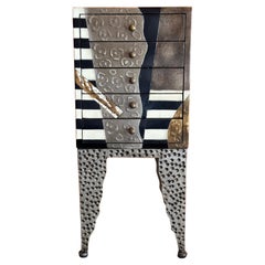 Cassettiera da tavolo postmoderna Memphis nello stile di Ettore Sottsass