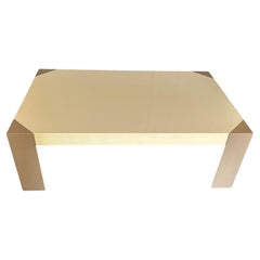 Memphis Style 1980s 2 Ton Lack Rechteck Couchtisch Post modern
