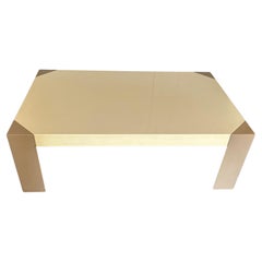 Memphis Style 1980s 2 tone lacquer rectangle Coffee Table Post modern