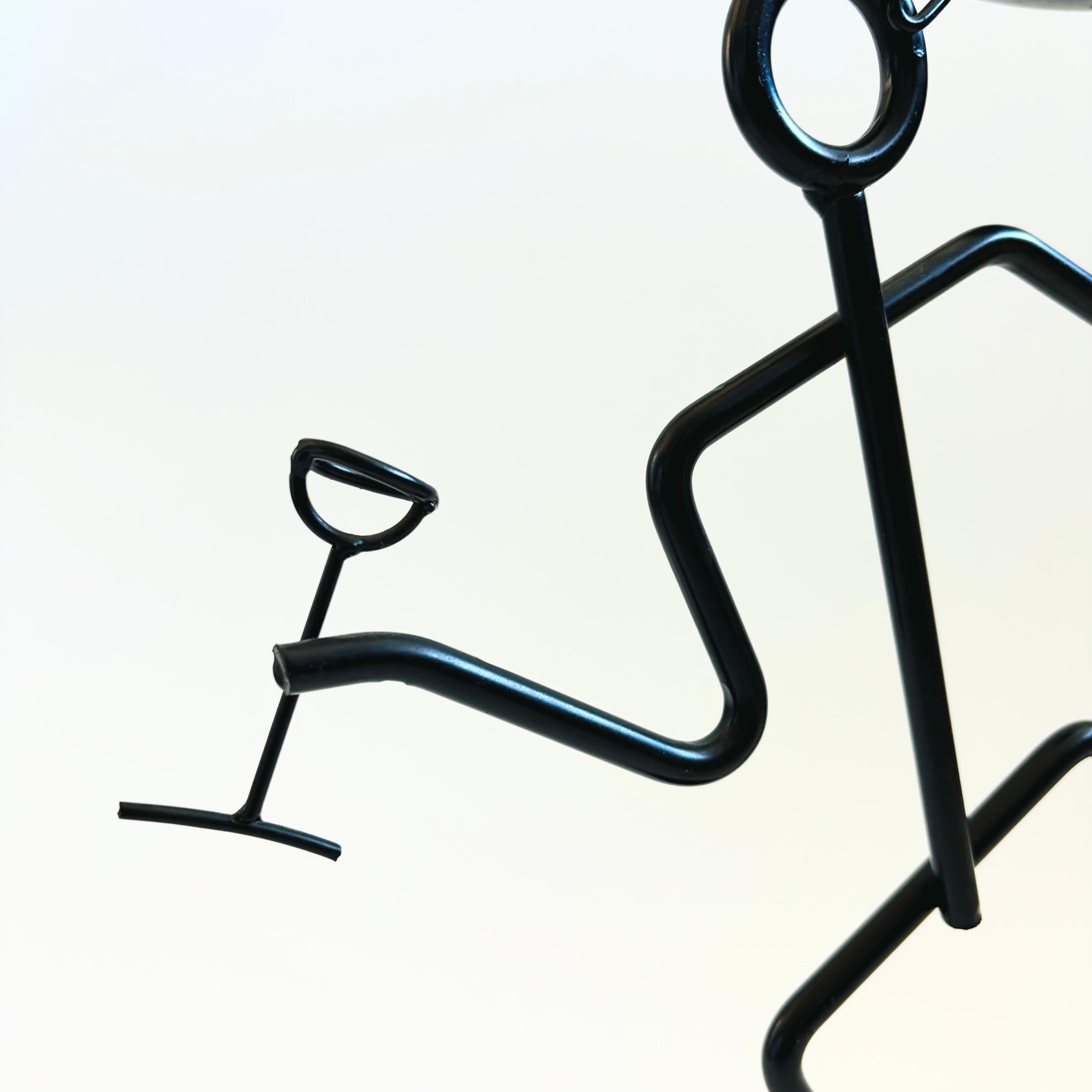 Fine XX secolo Portacandele a bastoncino in metallo stile Memphis anni '80 in vendita