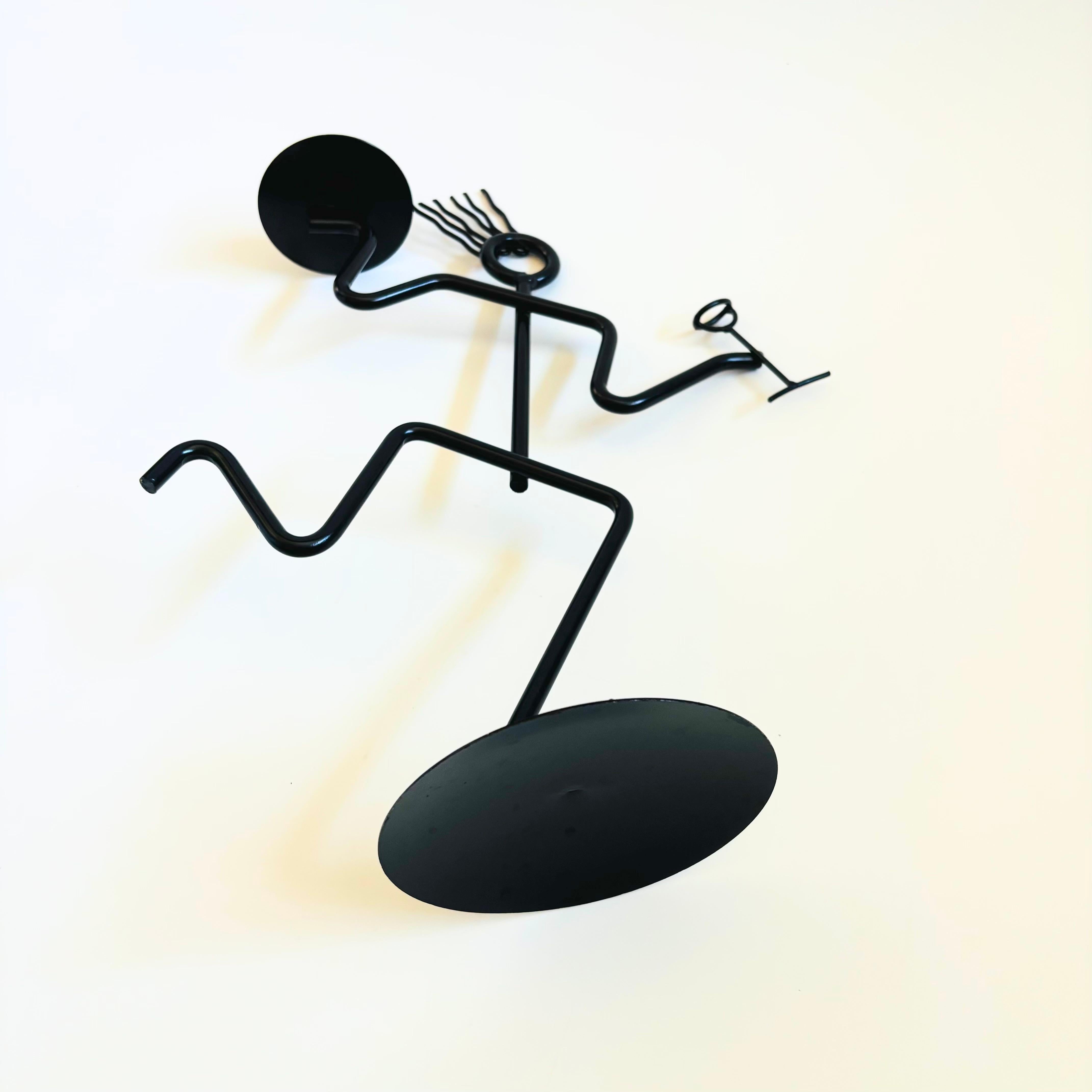 Portacandele a bastoncino in metallo stile Memphis anni '80 in vendita 2