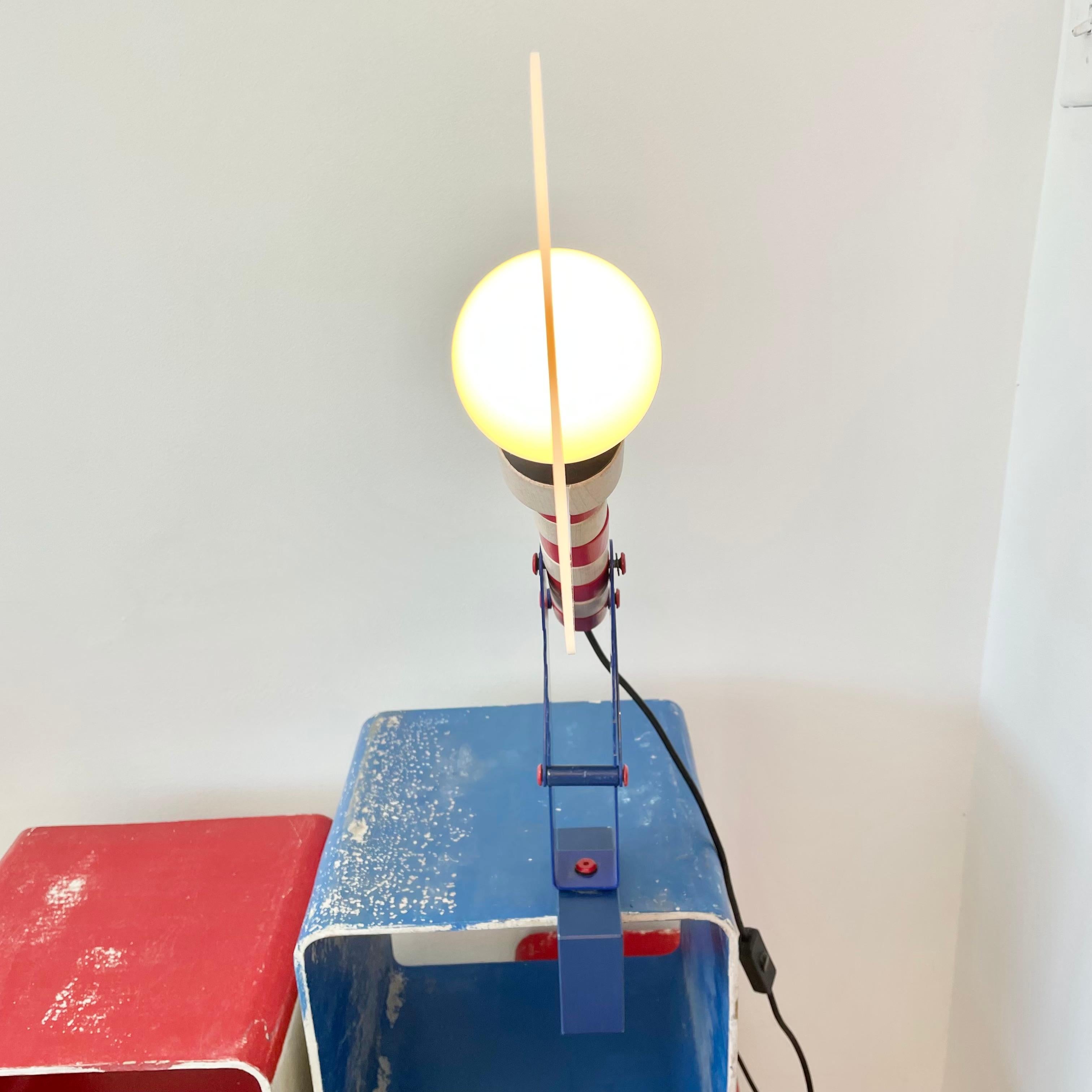 Memphis Style Articulating Wood Lamp 8