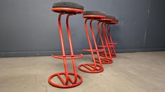 Memphis style bar stools, 1980s - set of 4