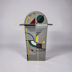 Memphis Style Tall Cabinet by Eugenio Pinuer, Colorful Design, 1980s