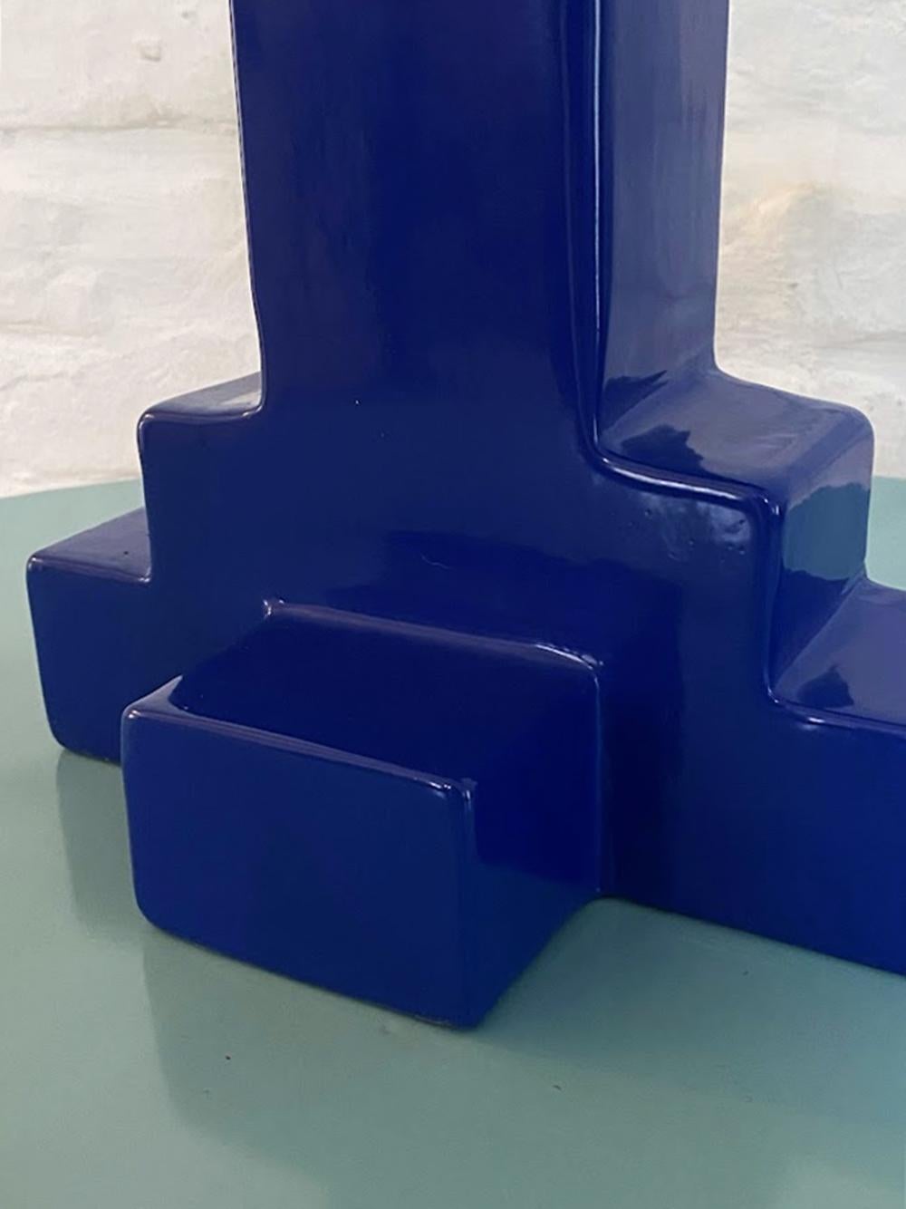 Vaso in ceramica stile Memphis 