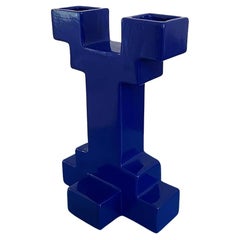 Vase Atzeco de style Memphis par Florio Keramia
