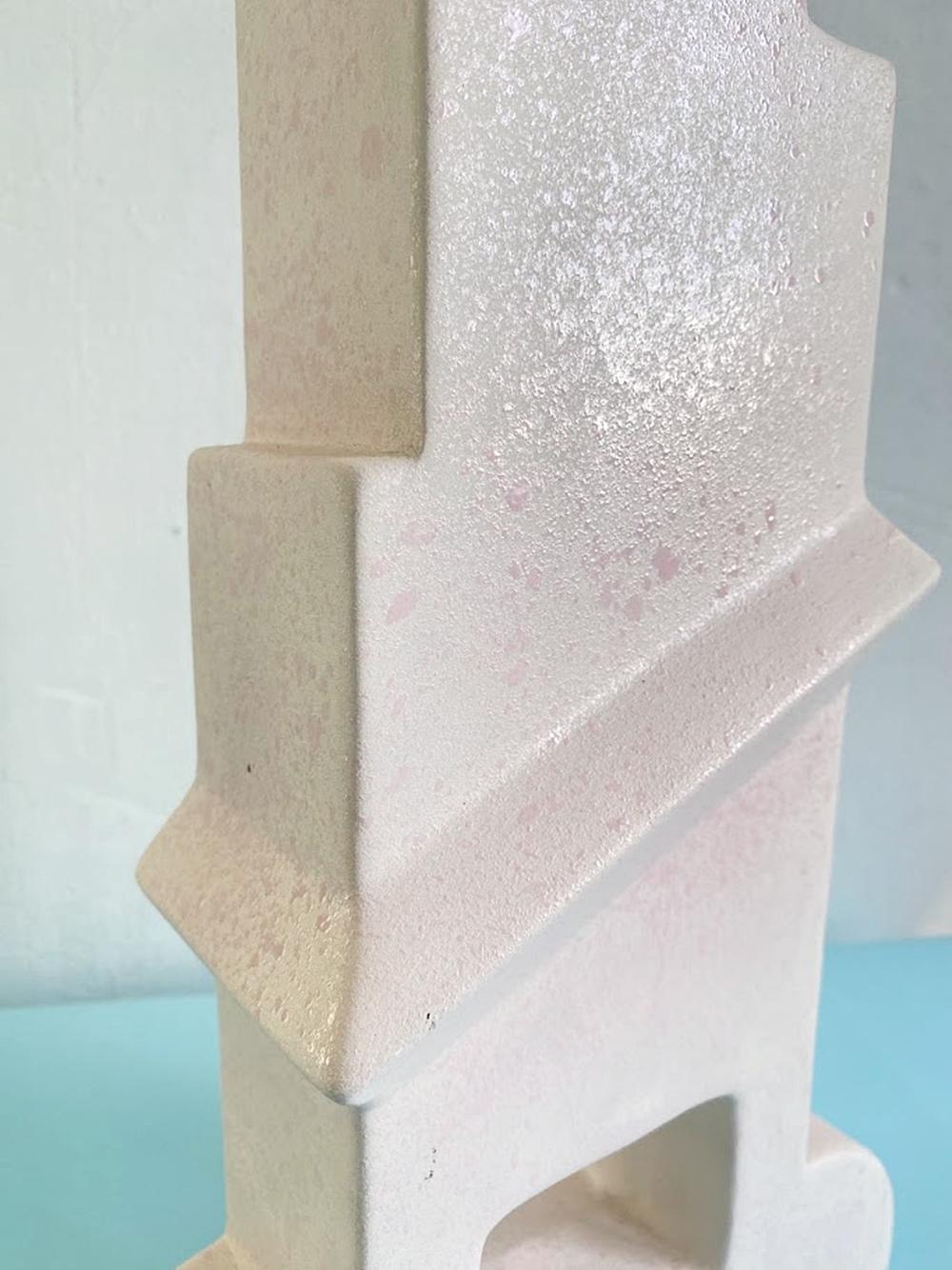 Post-Modern Memphis Style Ceramic Vase Bastione by Florio Keramia 1990s