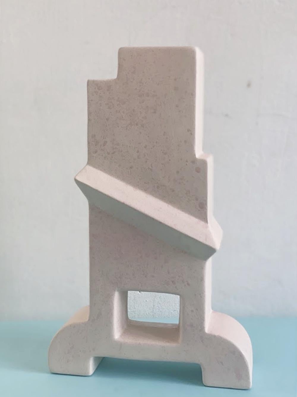 Memphis Style Ceramic Vase Bastione by Florio Keramia 1990s 2