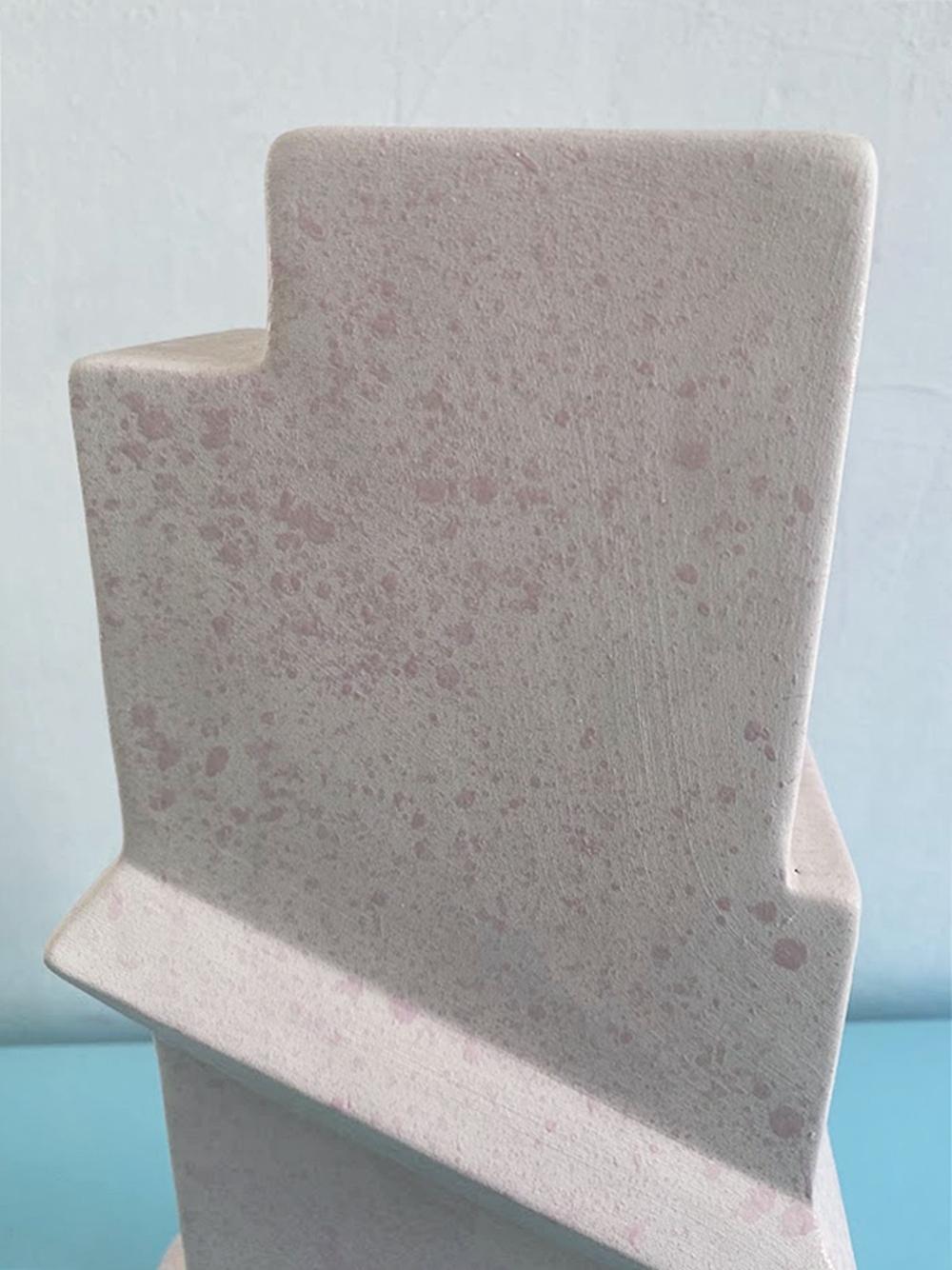 Memphis Style Ceramic Vase Bastione by Florio Keramia 1990s 4