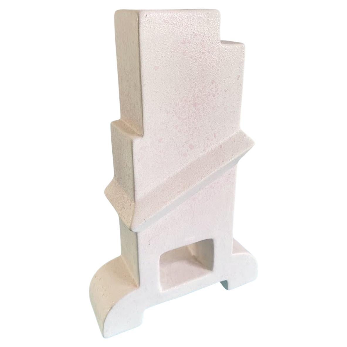 Memphis Style Ceramic Vase Bastione by Florio Keramia 1990s
