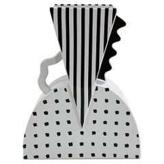 Memphis Style Ceramic Vase by Bottega Laurentia for Studio Lampo, 1980s