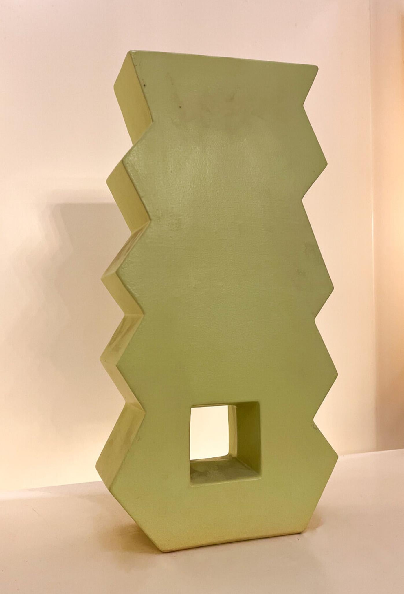 Céramique Vase en céramique style Memphis de Florio Keramia, Italie en vente