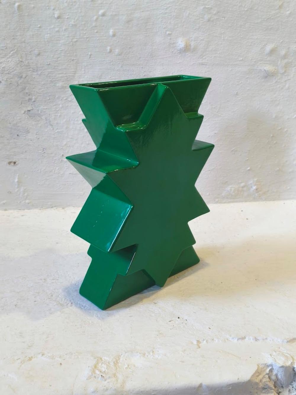 Europeo Vaso in ceramica stile Memphis 