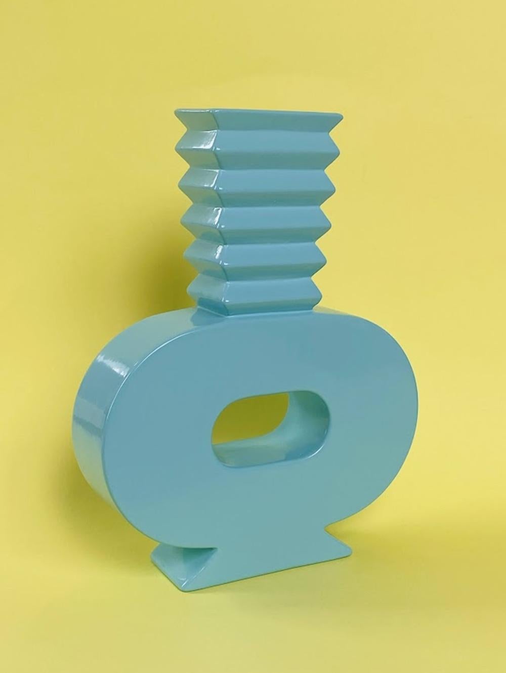 Post-Modern Memphis Style Ceramic Vase 