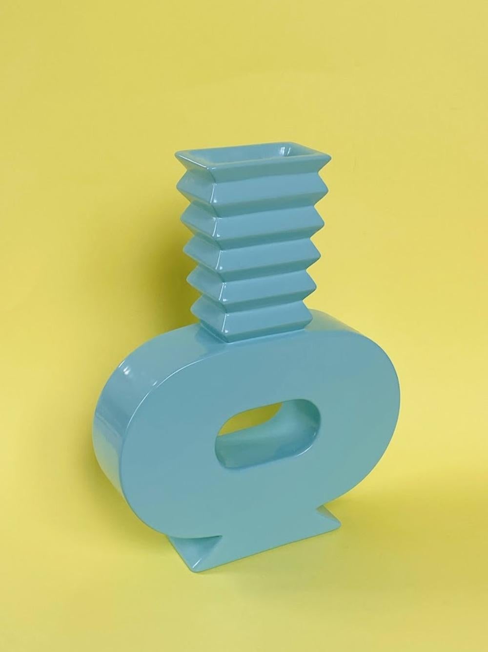 Memphis Style Ceramic Vase 