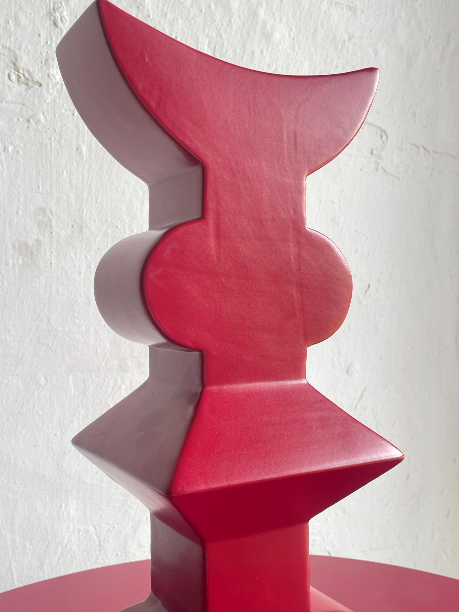 Europeo Vaso in ceramica stile Memphis 