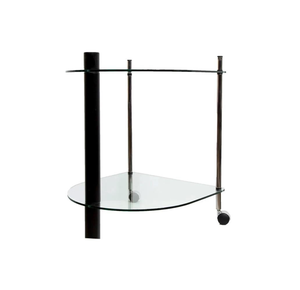Memphis style cocktail trolley cart, 1980s In Good Condition For Sale In Hilversum, NL