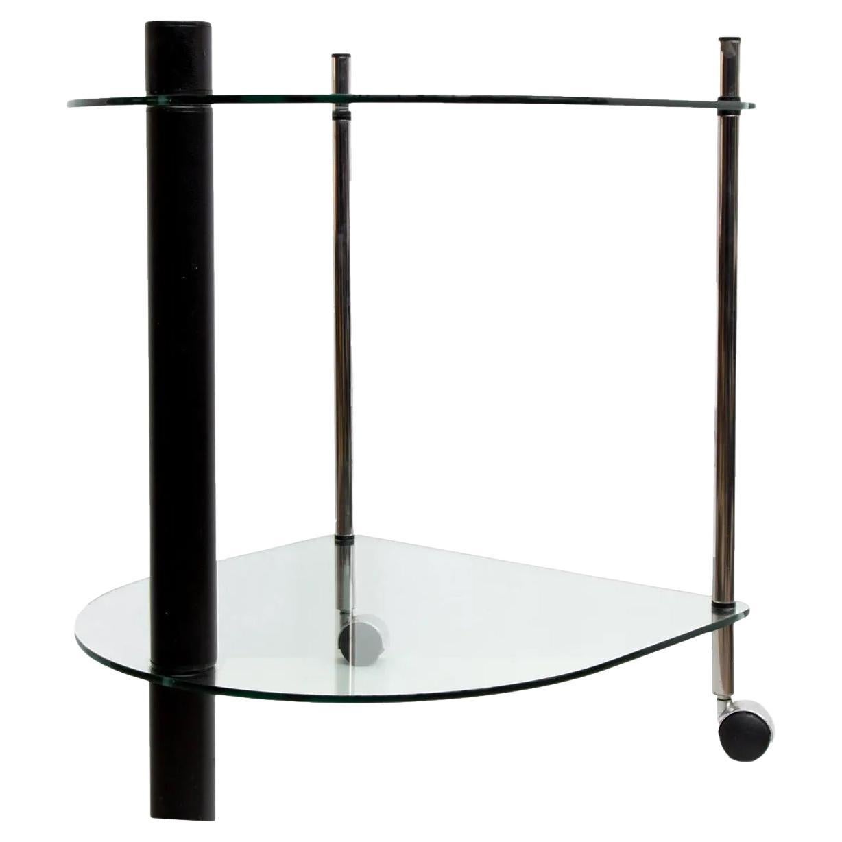 Memphis style cocktail trolley cart, 1980s For Sale