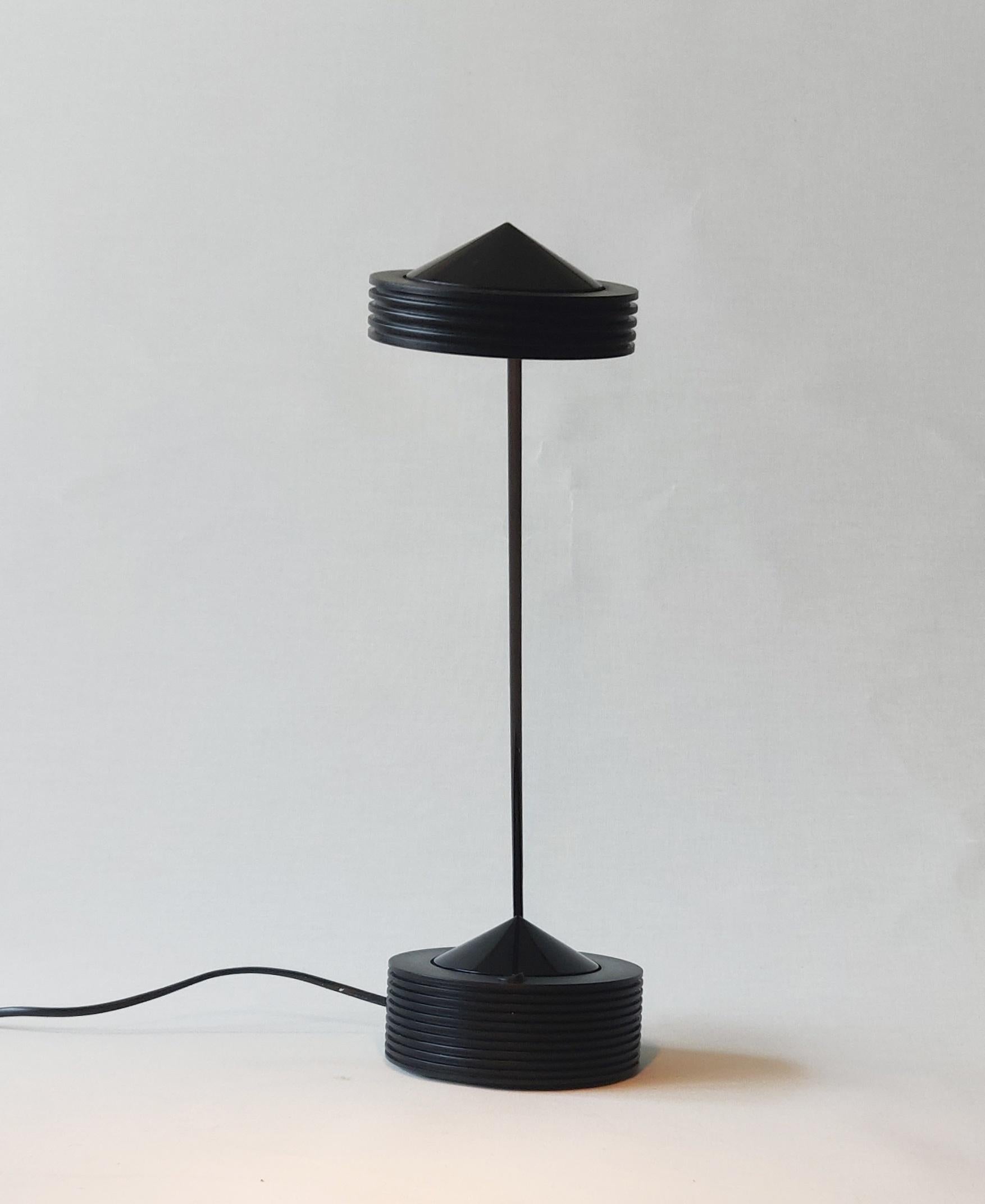 Metal Memphis Style Desk Lamp, 1980s For Sale