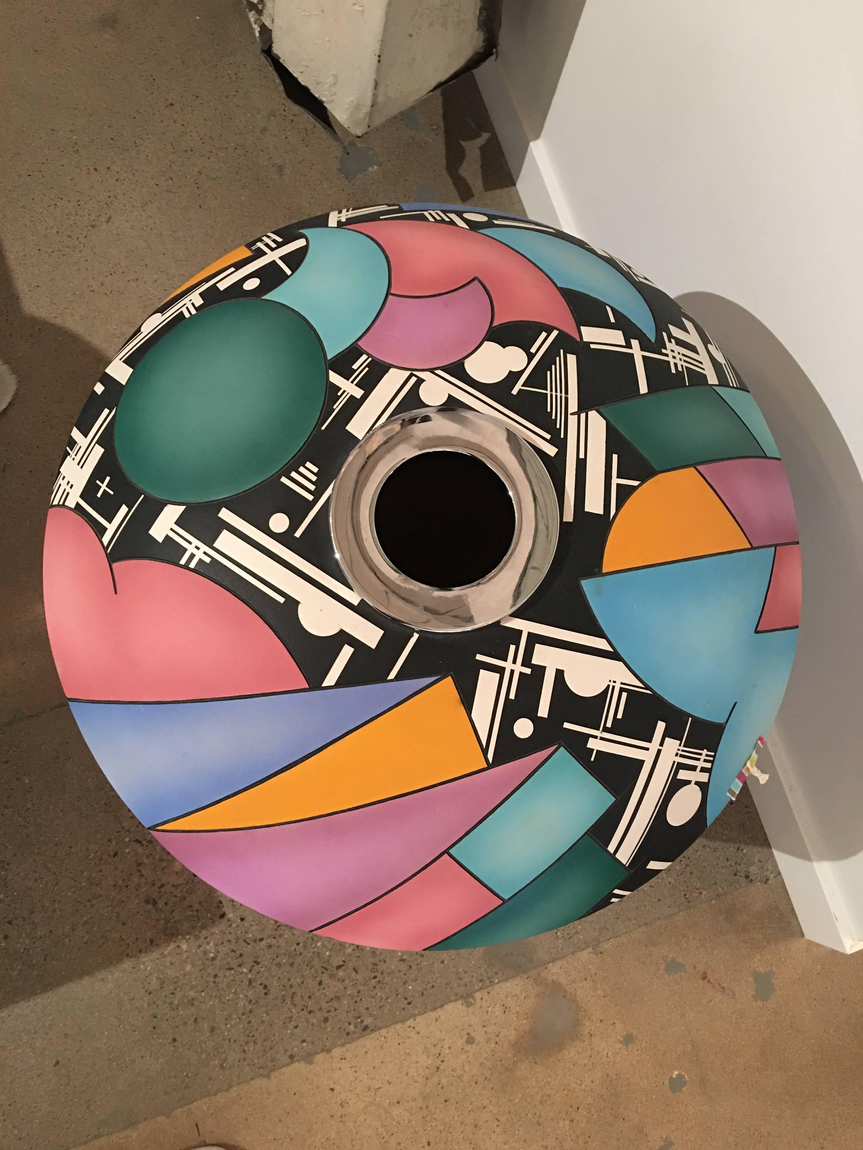 Kevin Osborn is a Tucson, Arizona ceramic artist. His work is nationally known and admired. This is a pair of two magnificent works of his, and in our opinion a pair is always better than a singular piece of work. Sold separately or as a pair.