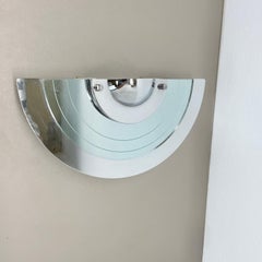 Memphis style mirror glass post modern wall light by Hustadt Leuchten, 1980s