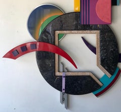 Memphis Style Multi-Media Wall Sculpture