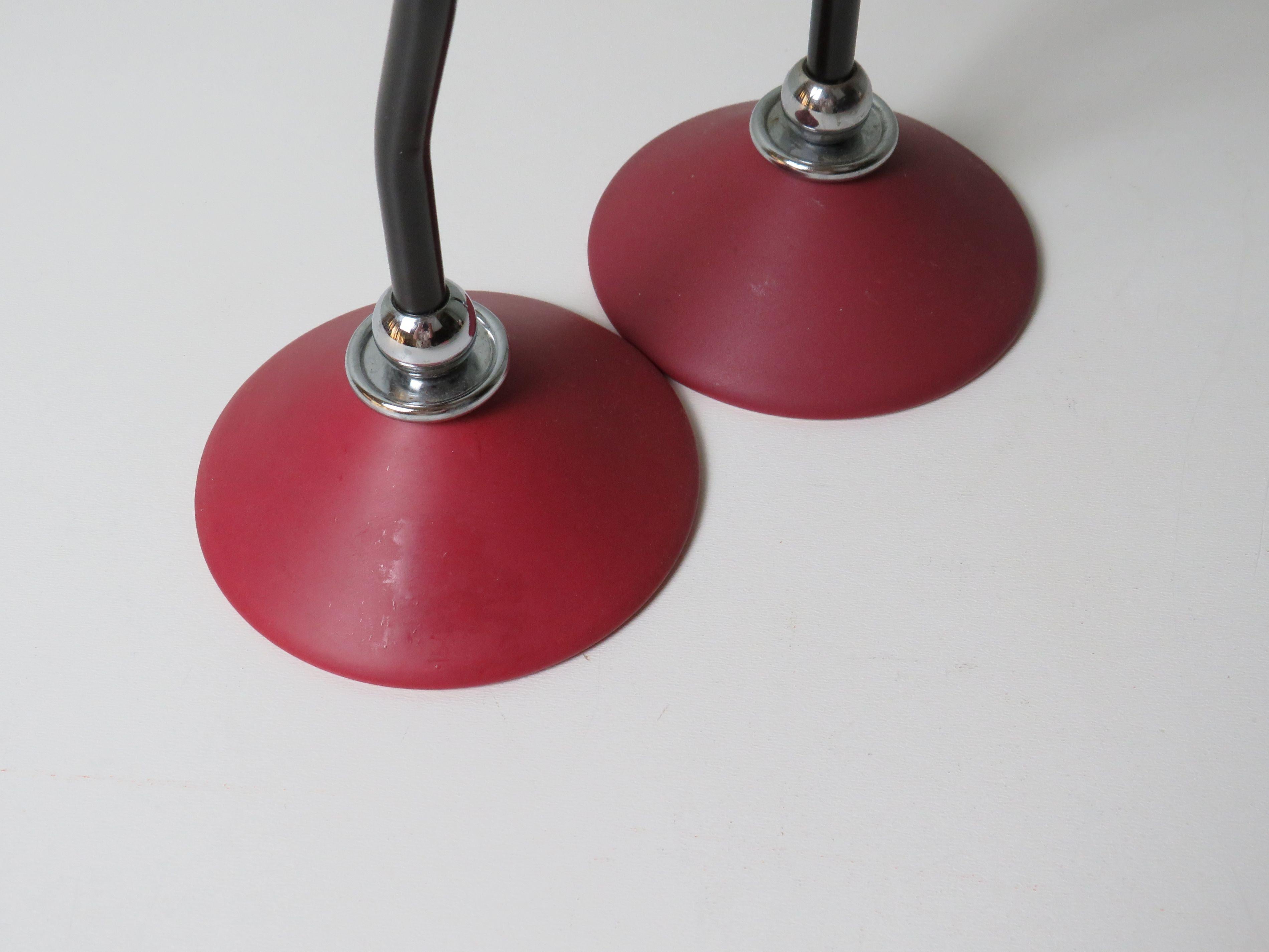 Metal Memphis Style Pair of Candleholders, 1980s Italian-Inspired Design For Sale