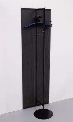 Memphis style perforated Metal standing coatrack 1980s Germany