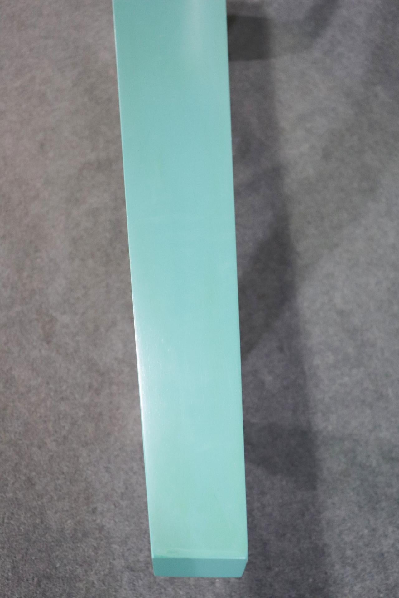 Memphis Style Polychromed painted Console Table Attributed to Peter Shire For Sale 1