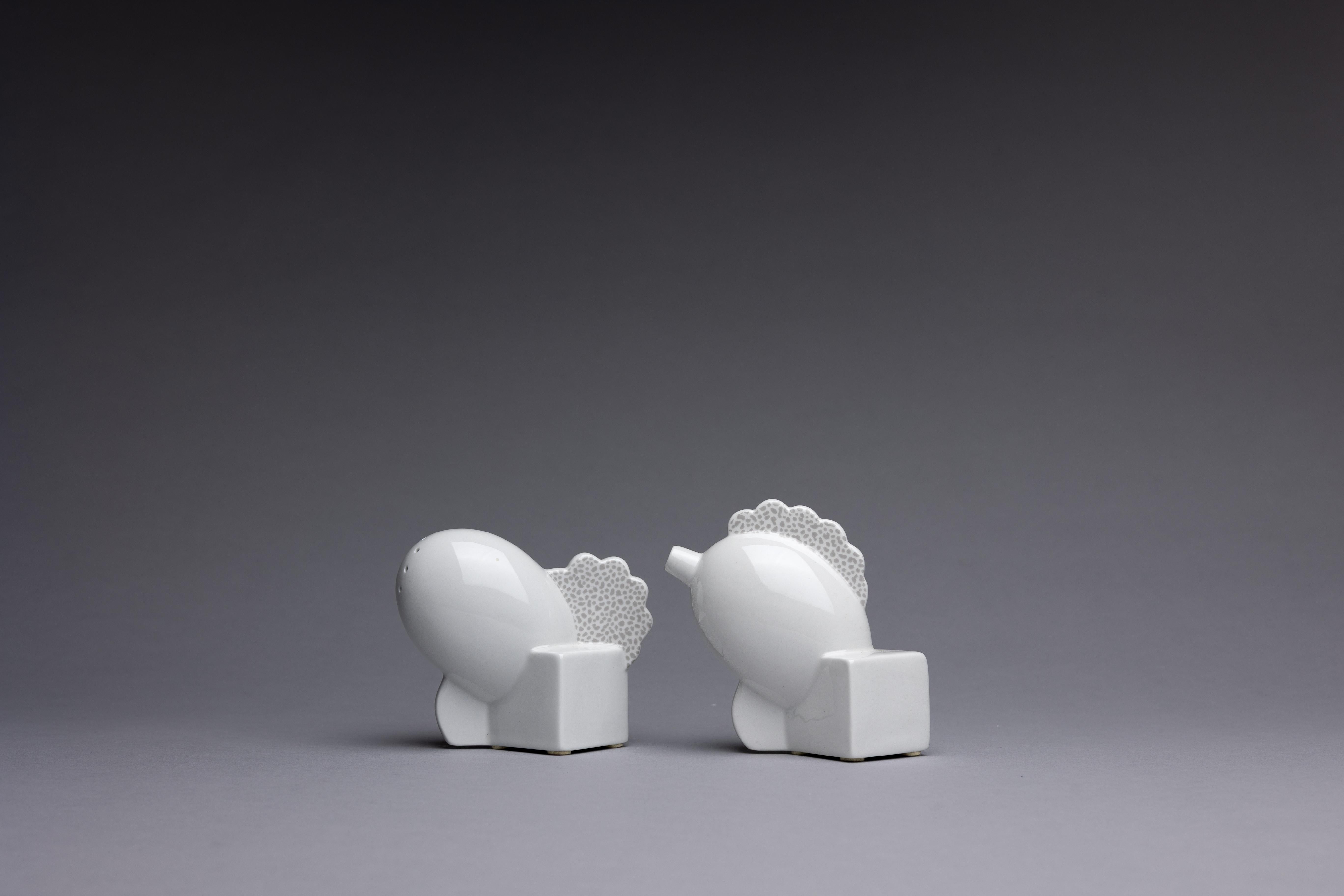 Post-Modern Memphis Style Porcelain Cocktail Accessories by Matteo Thun For Sale