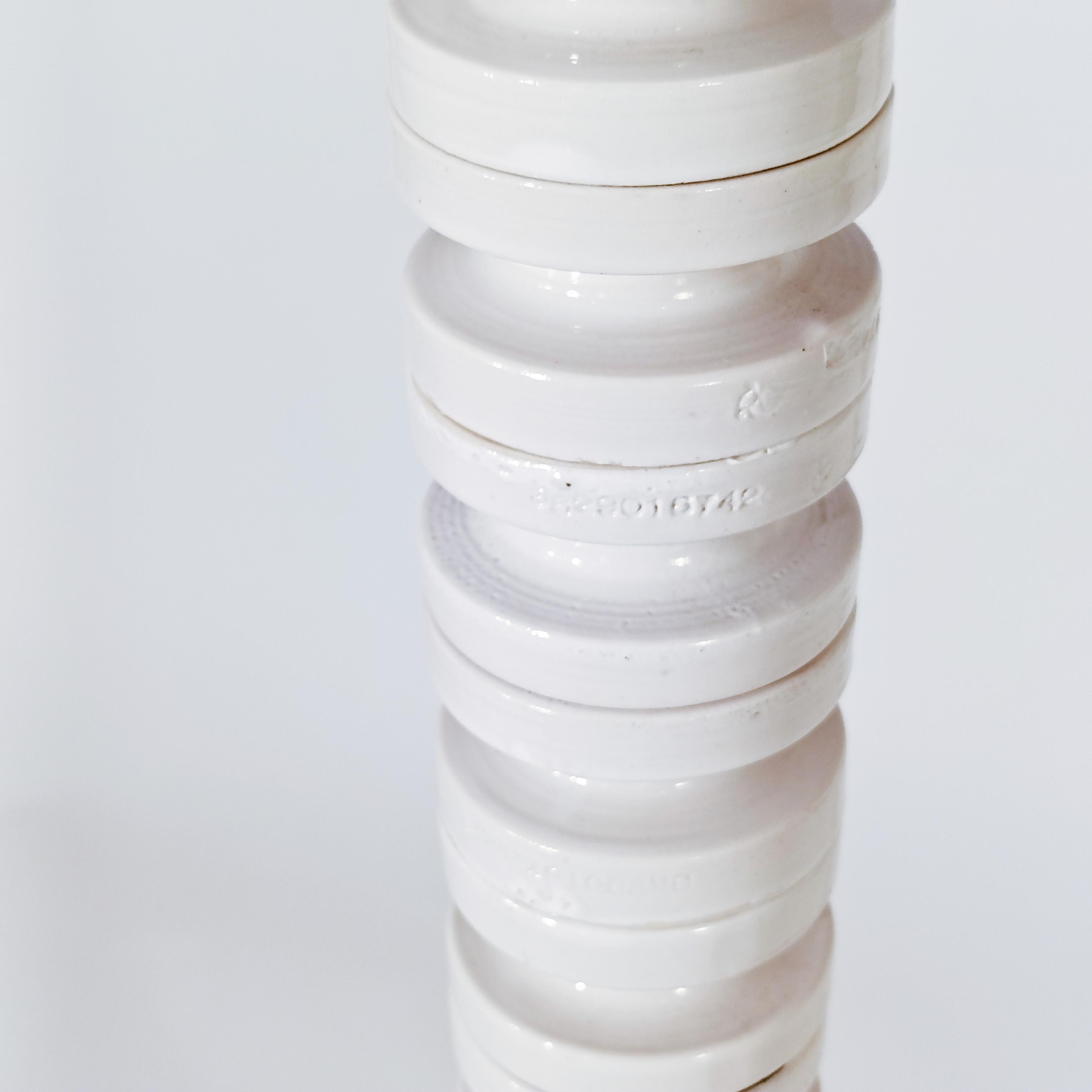 Al estilo de Memphis. Lámpara de pie Pos-Moderna de cerámica hecha a mano, Italia, años 80 en venta 2