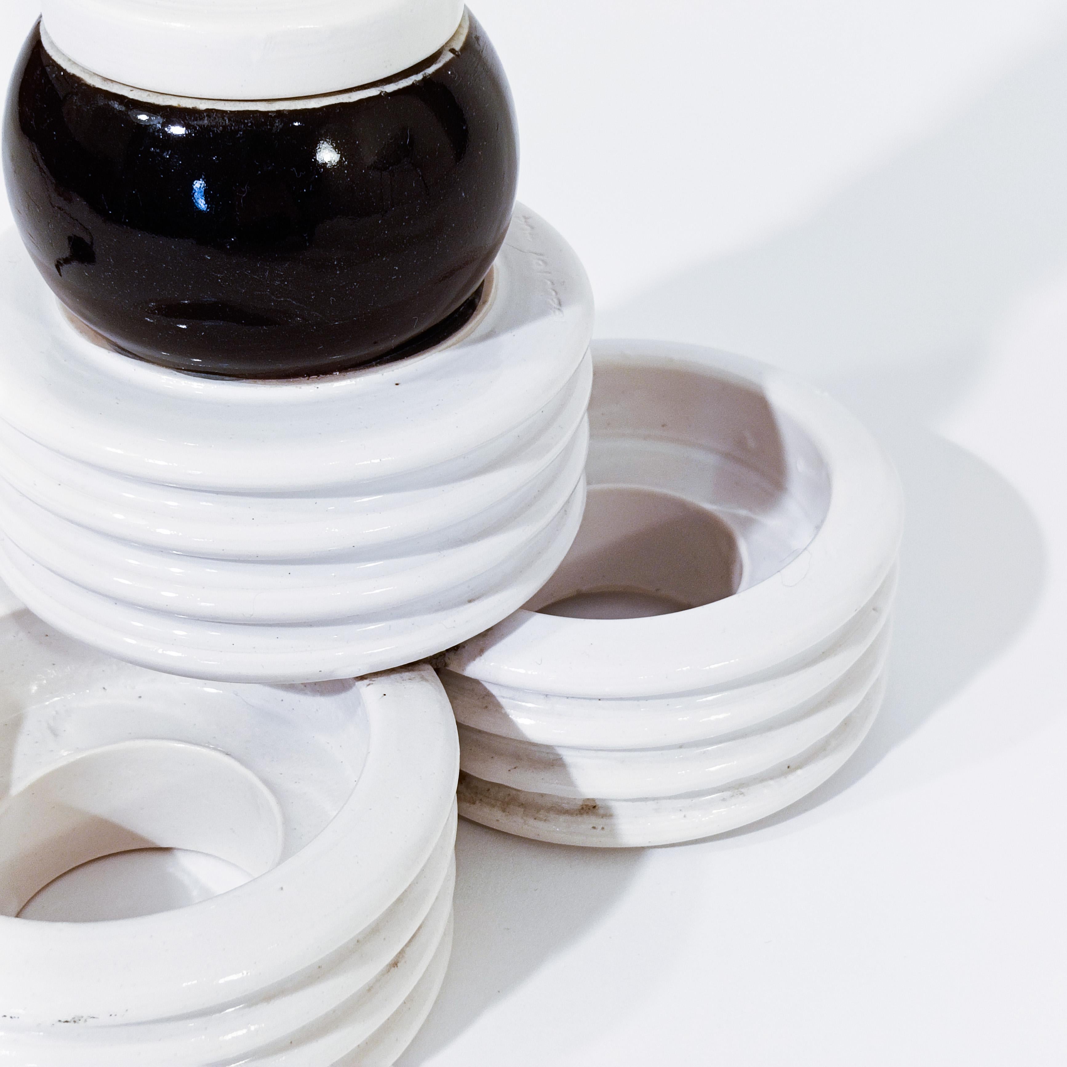 Al estilo de Memphis. Lámpara de pie Pos-Moderna de cerámica hecha a mano, Italia, años 80 en venta 5