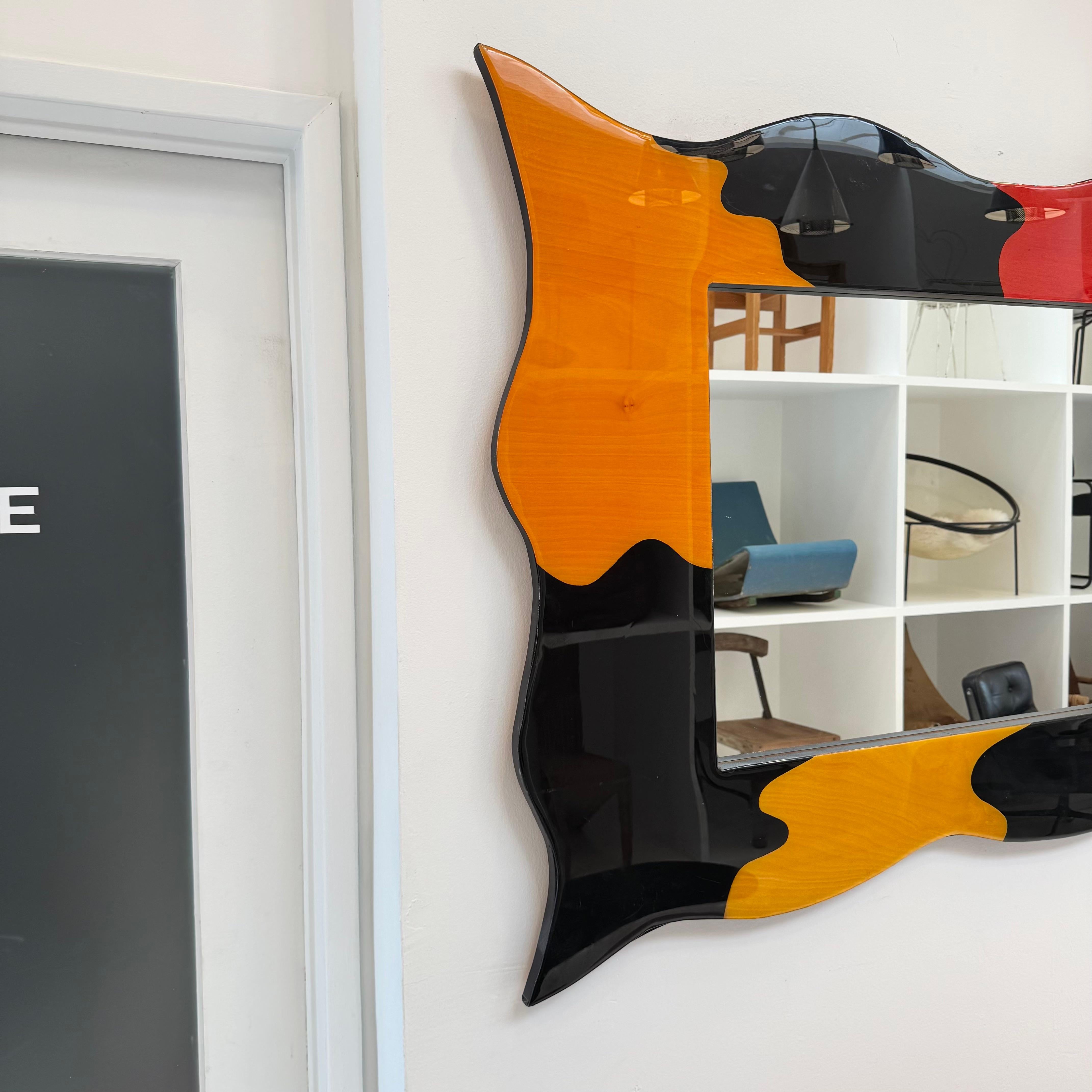 Memphis Style Postmodern Mirror, 1980s USA en vente 1