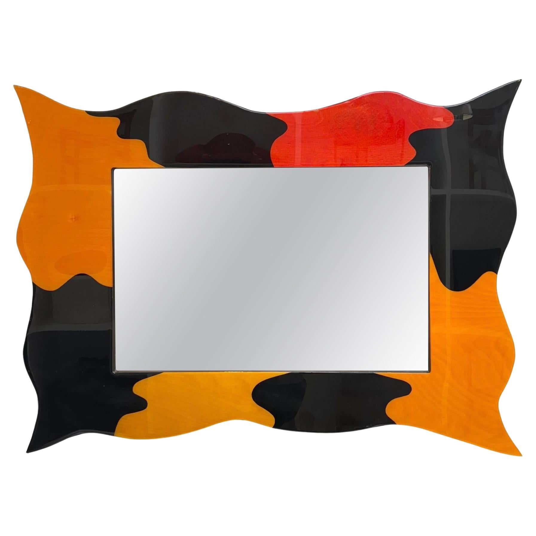 Memphis Style Postmodern Mirror, 1980s USA