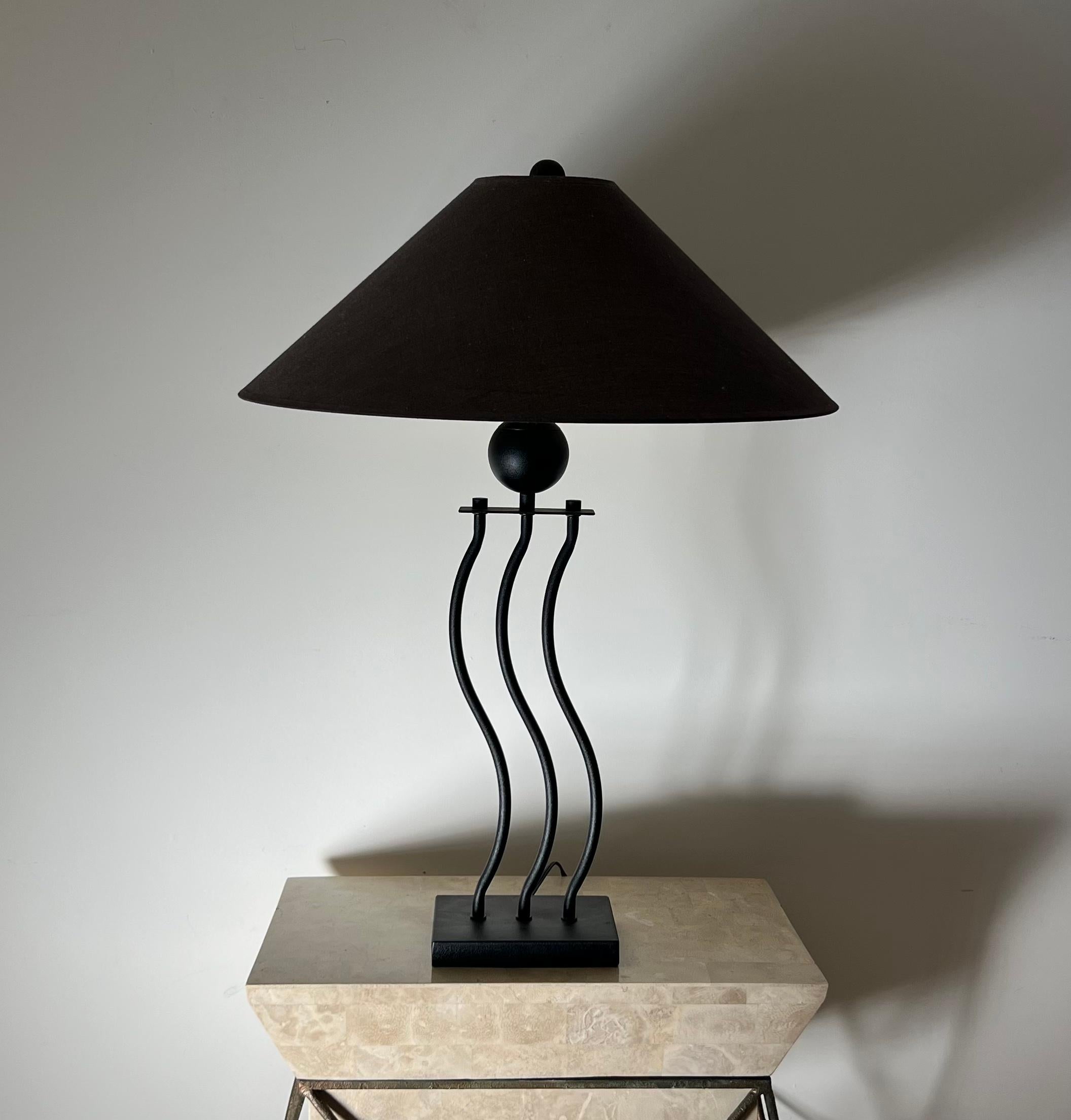 Memphis Style Postmodern Squiggle Table Lamp, 1990s 9