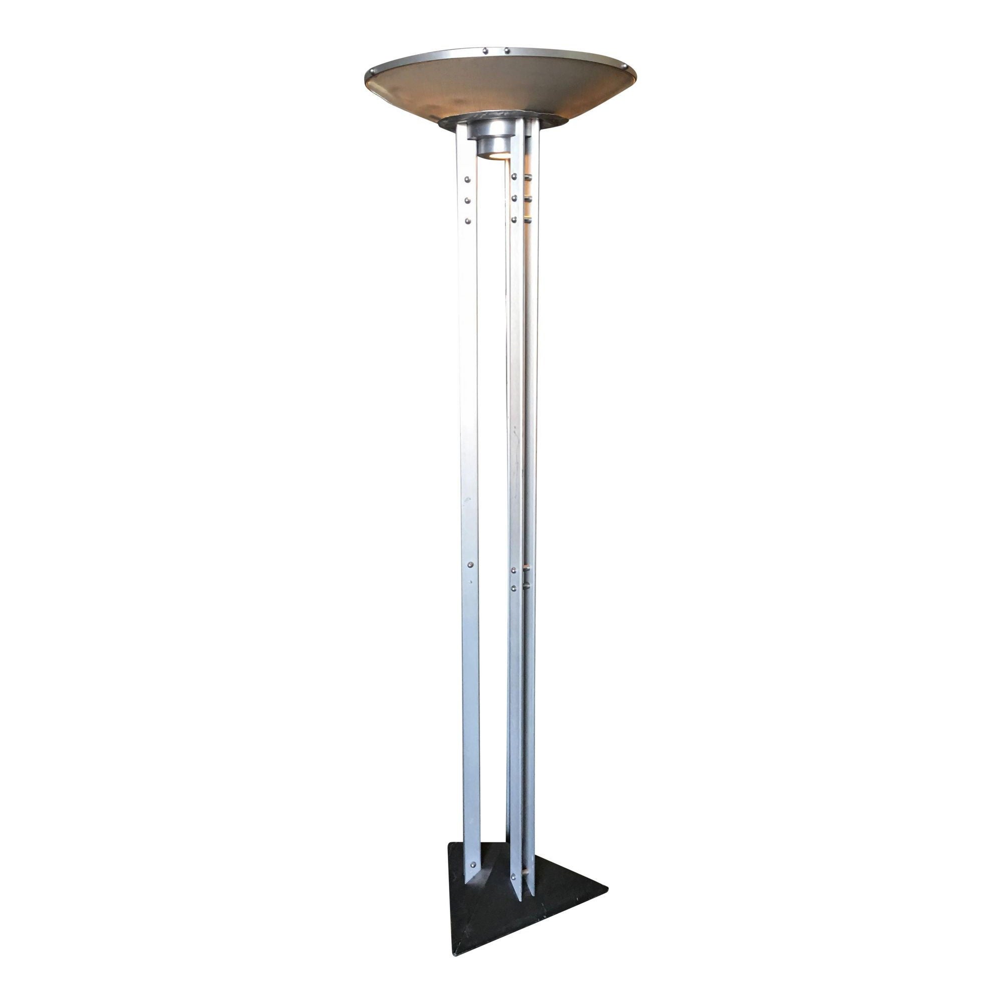 Memphis Style Robert Sonneman "Echoes of Vienna" Floor Lamp for Kovacs, 1987 For Sale