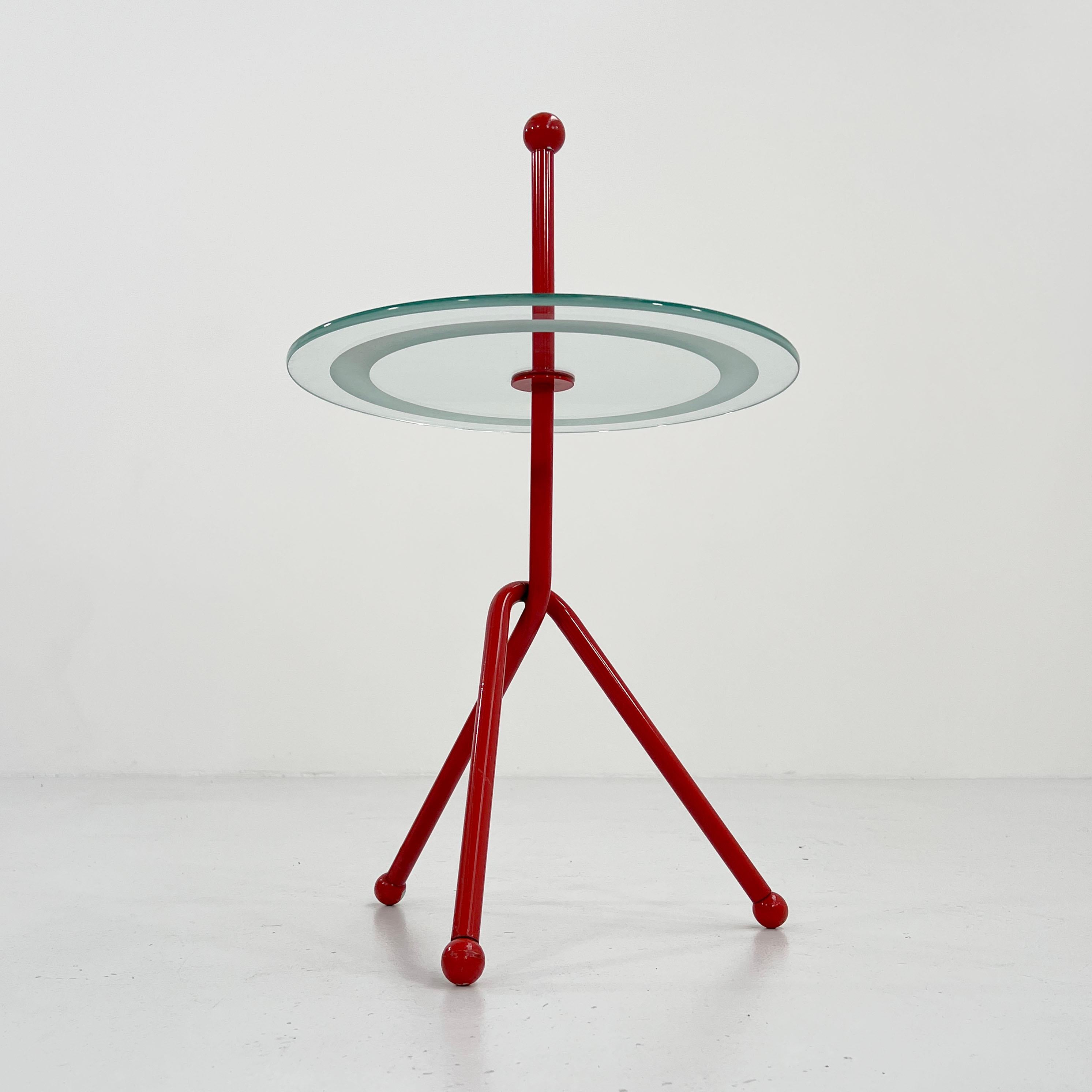Mid-Century Modern Memphis Style Side Table, 1980s