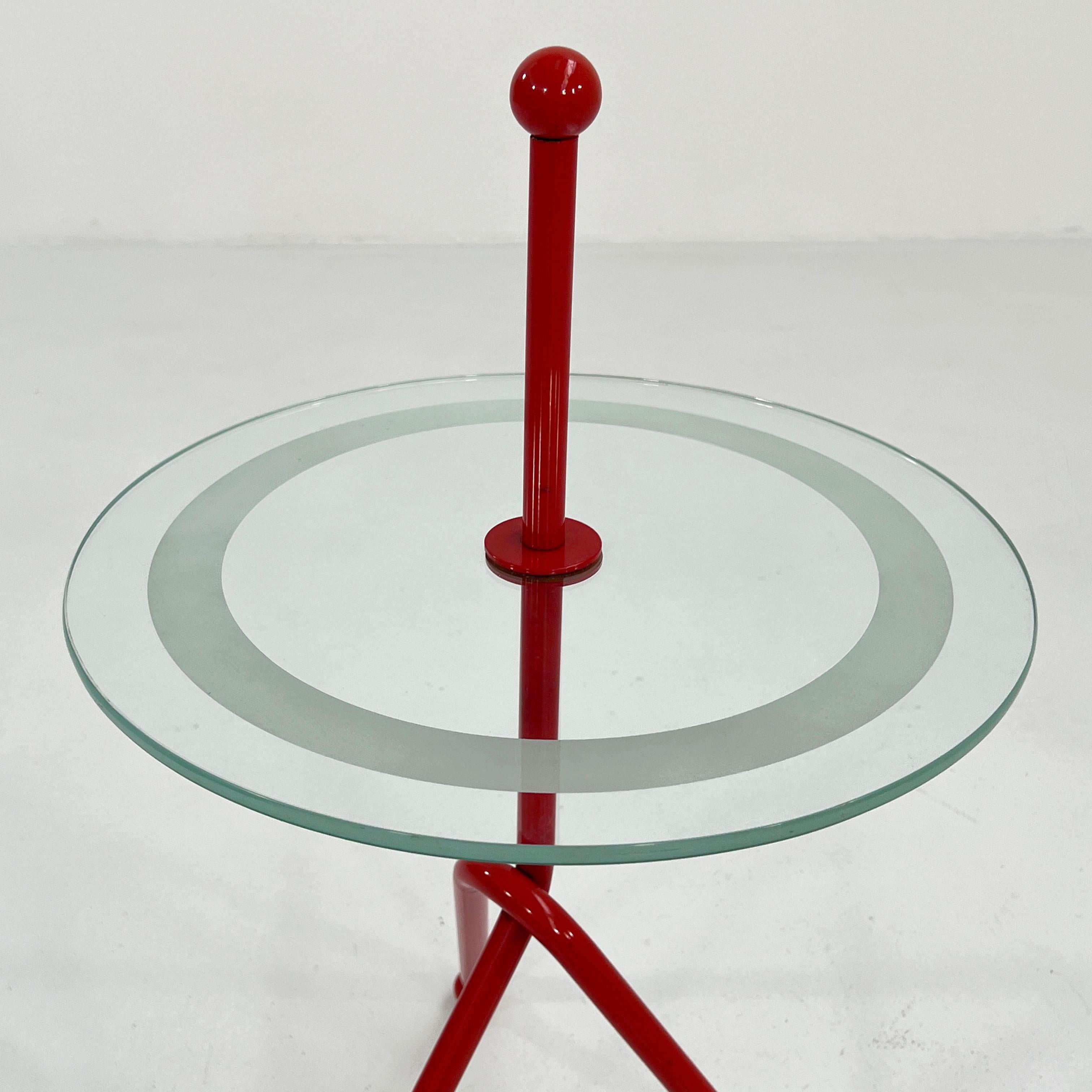 Late 20th Century Memphis Style Side Table, 1980s