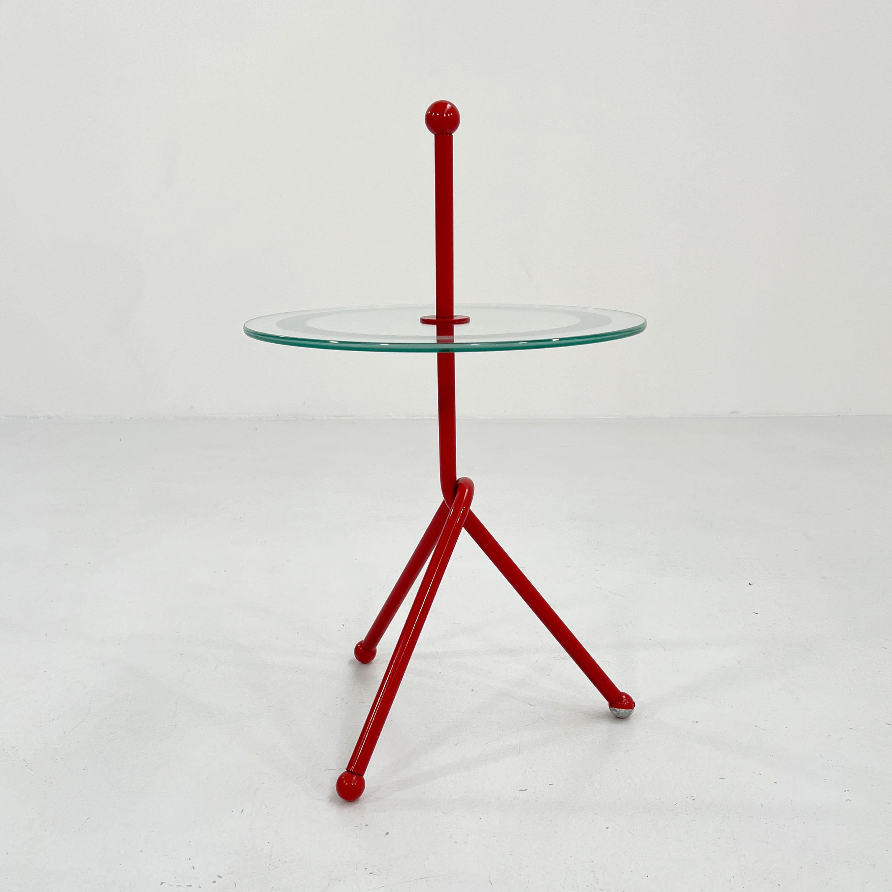 Metal Memphis Style Side Table, 1980s