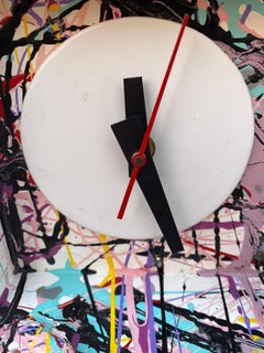 Memphis Style Table Clock by R. Birken, 1990