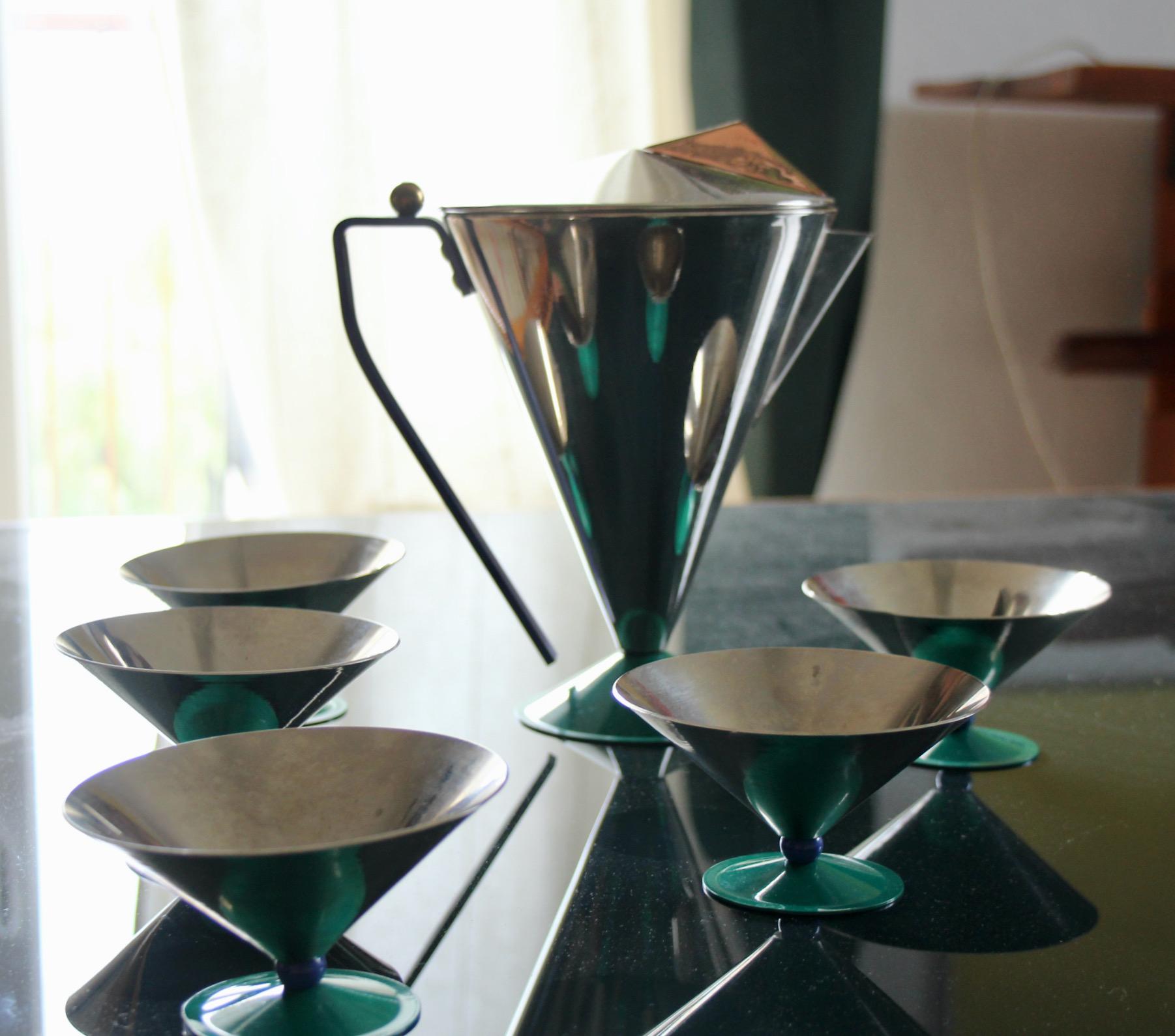 Memphis style tea set In Good Condition For Sale In grand Lancy, CH
